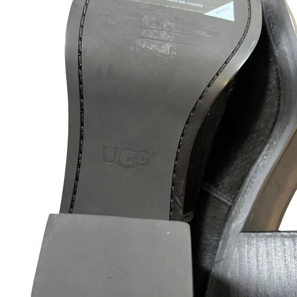 Ugg Camden Exotic Boot Womens Size 8.5 Black Cow Hair Chelsea Ankle Bootie - Picture 11 of 12